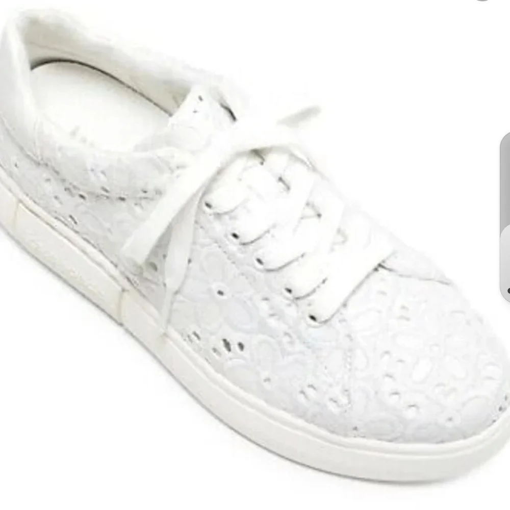 Kate Spade White Lace Sneakers